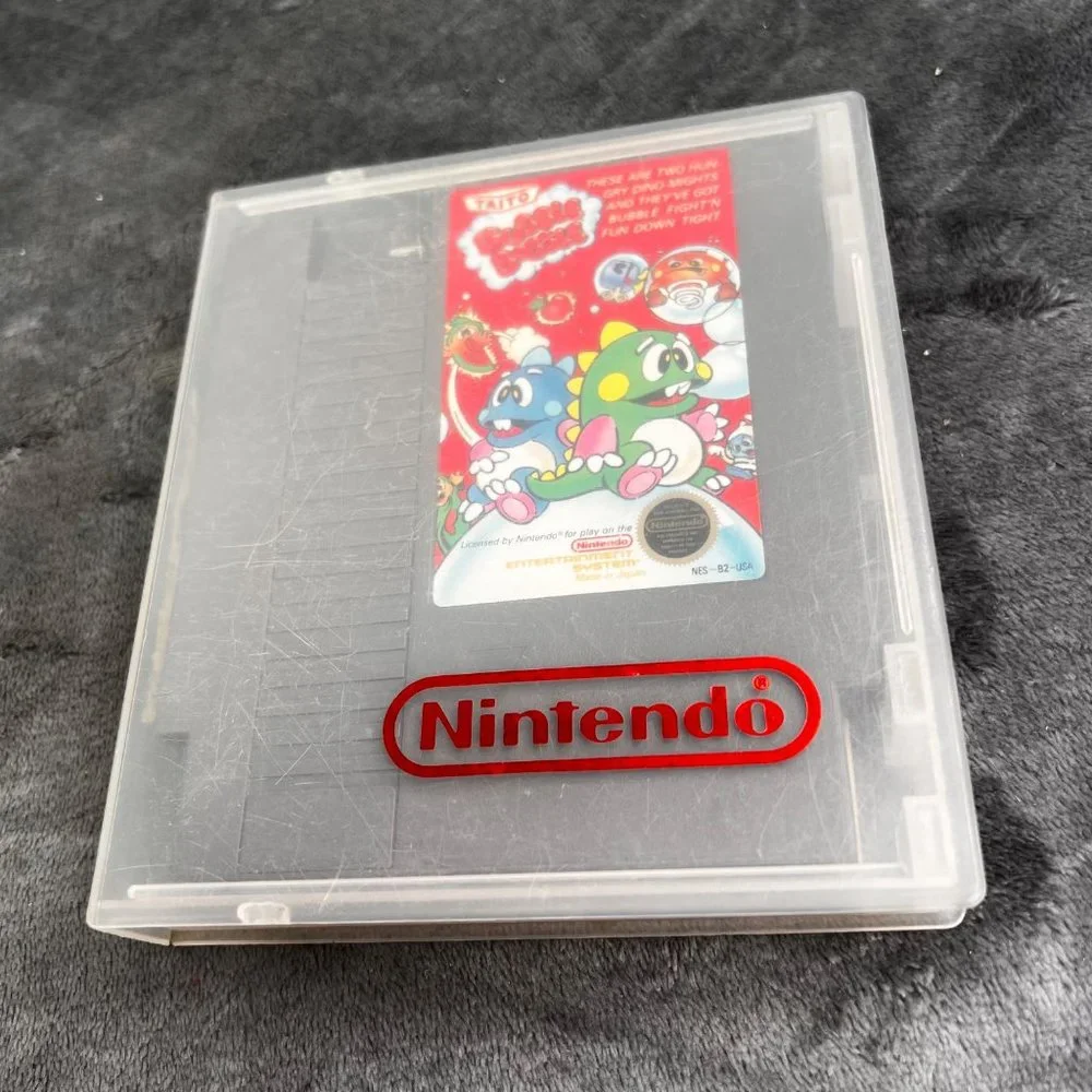 Nintendo NES Bubble Bobble Game Case Instruction Book Circle Seal Working